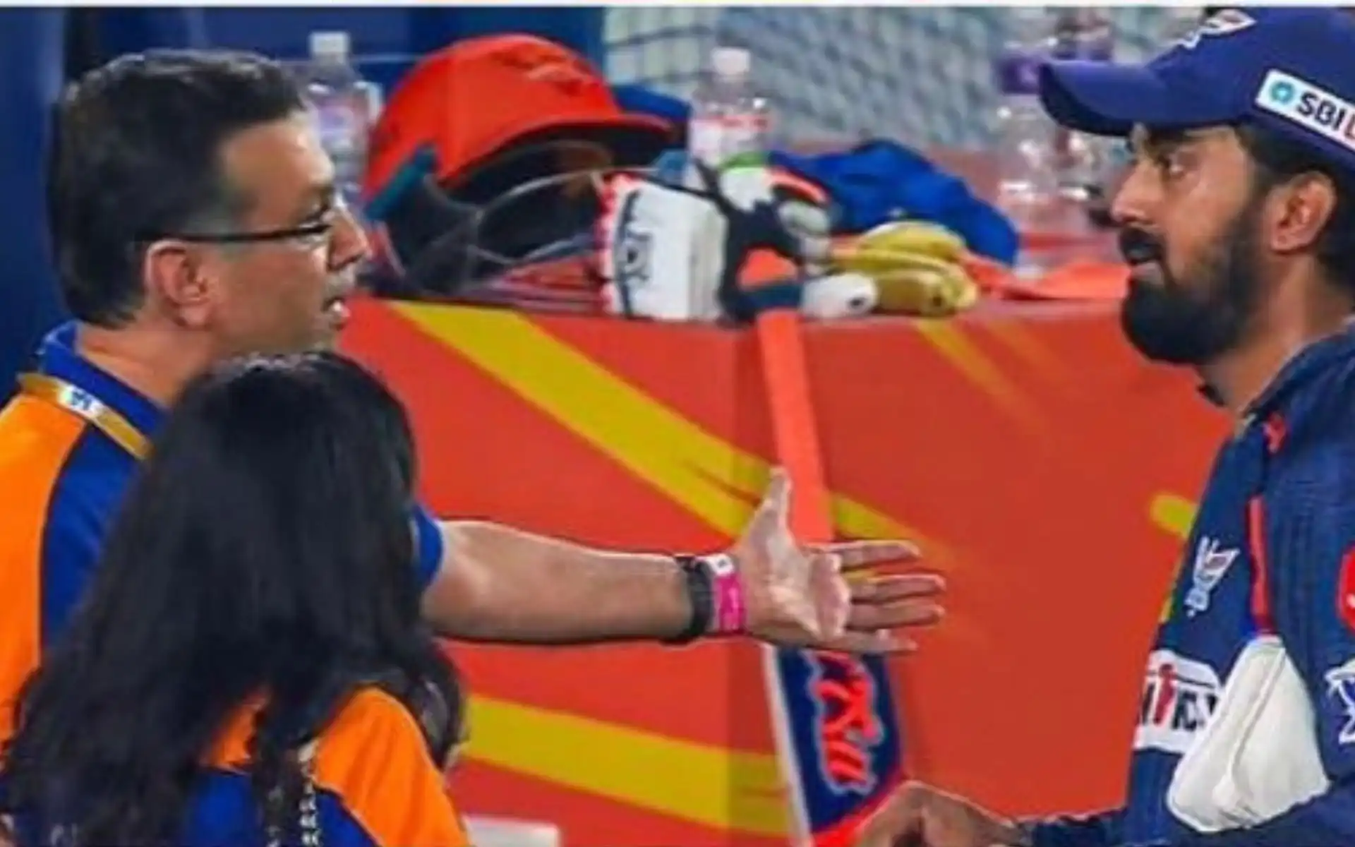 KL Rahul with LSG owner Sanjiv Goenka [X.com]