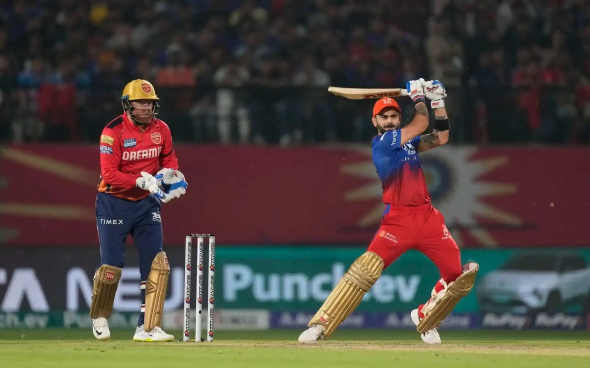Virat Kohli in action against PBKS in IPL 2024 (AP)