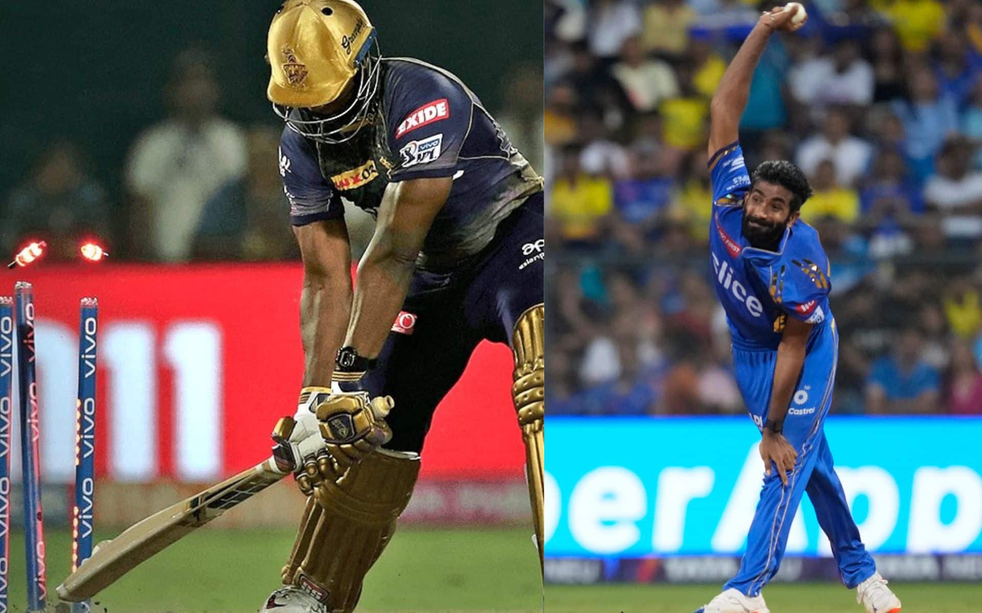 Andrre Russell and Jasprit Bumrah will play a crucial role for their teams [X/AP Photos]