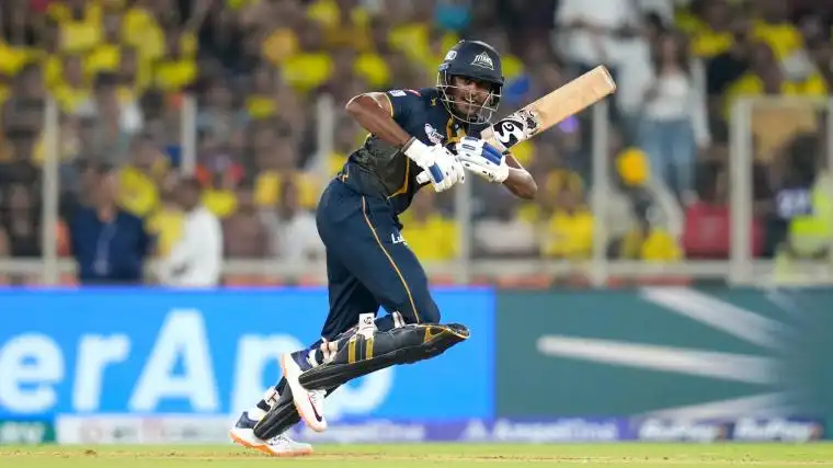 Sudharsan smashed his maiden T20 hundred vs CSK. (X)