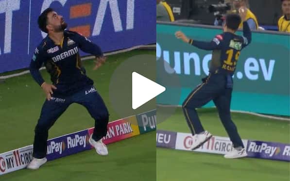 [Watch] Rashid Avoids Samson Wicket-Like Controversy With A Cool Boundary Catch Of Gaikwad