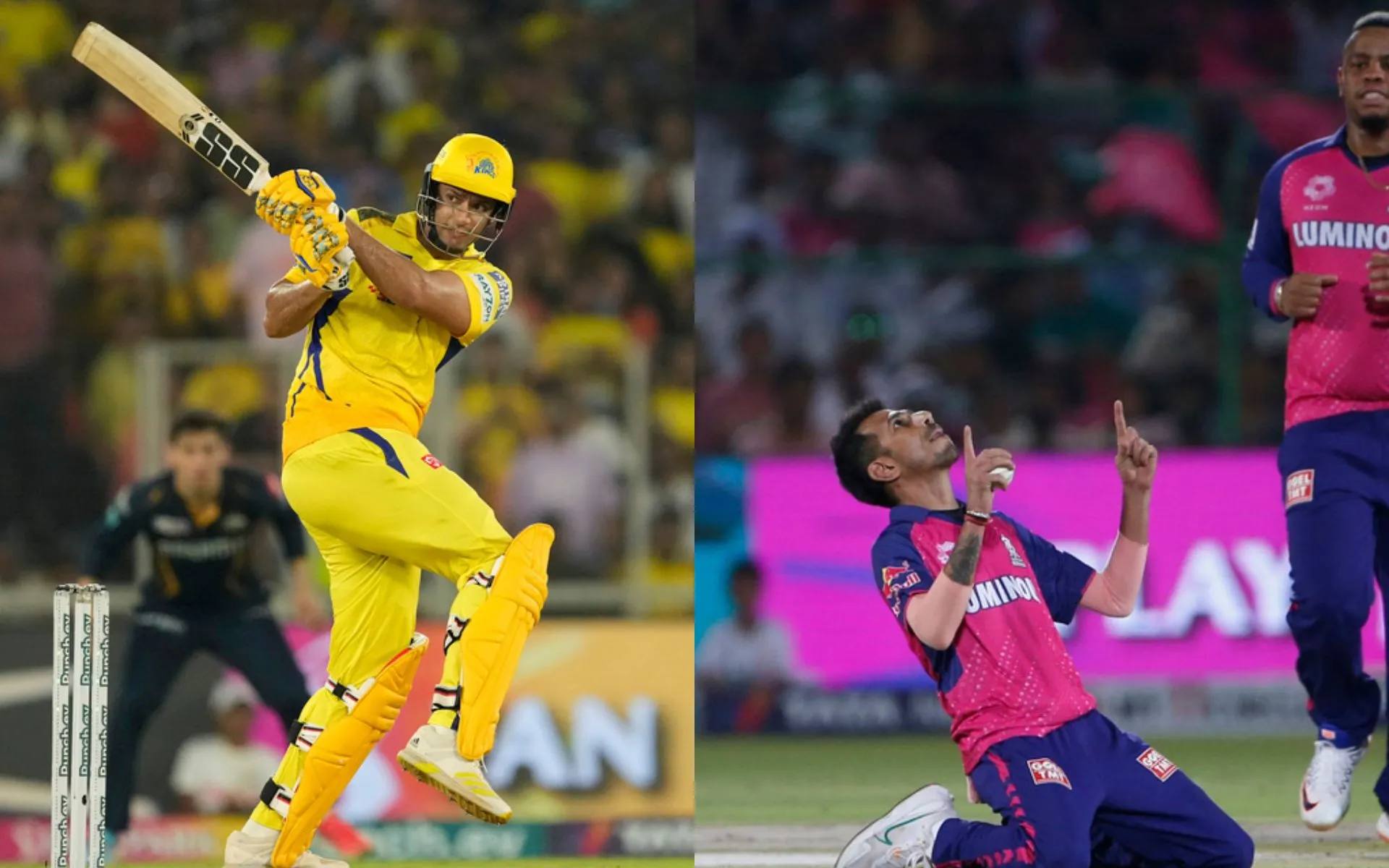 Shivam Dube and Yuzvendra Chahal will be crucial for their teams in the match [AP Photos]