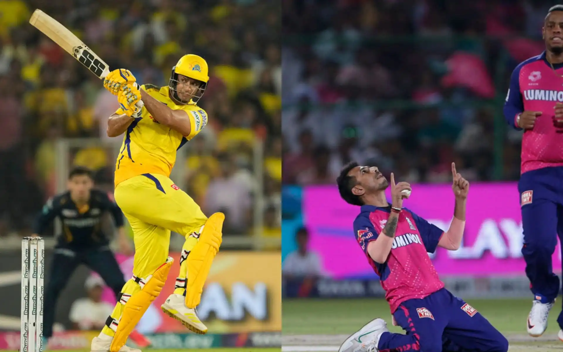 Shivam Dube and Yuzvendra Chahal will be crucial for their teams in the match [AP Photos]