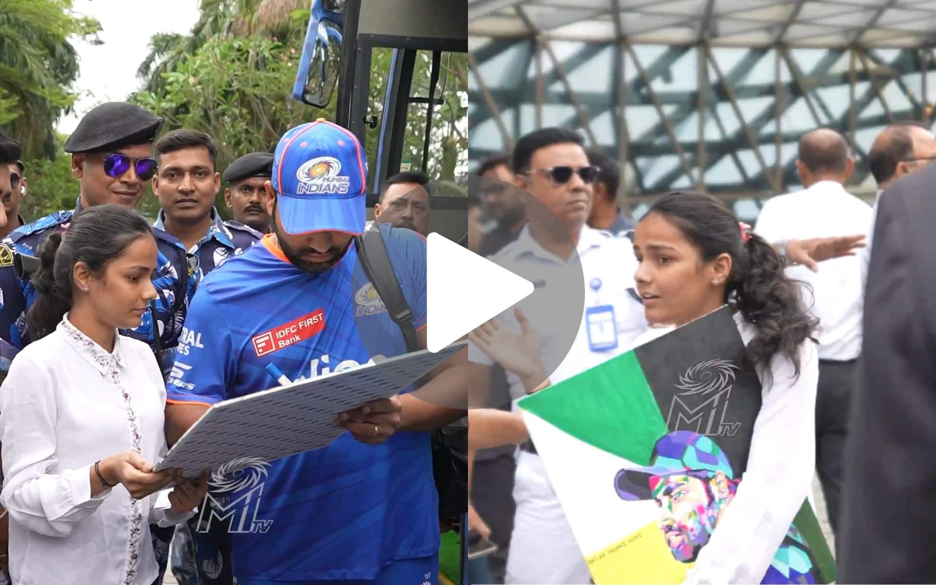 [Watch] Rohit Sharma's Special Gesture Leaves Lucky Fangirl Awestruck