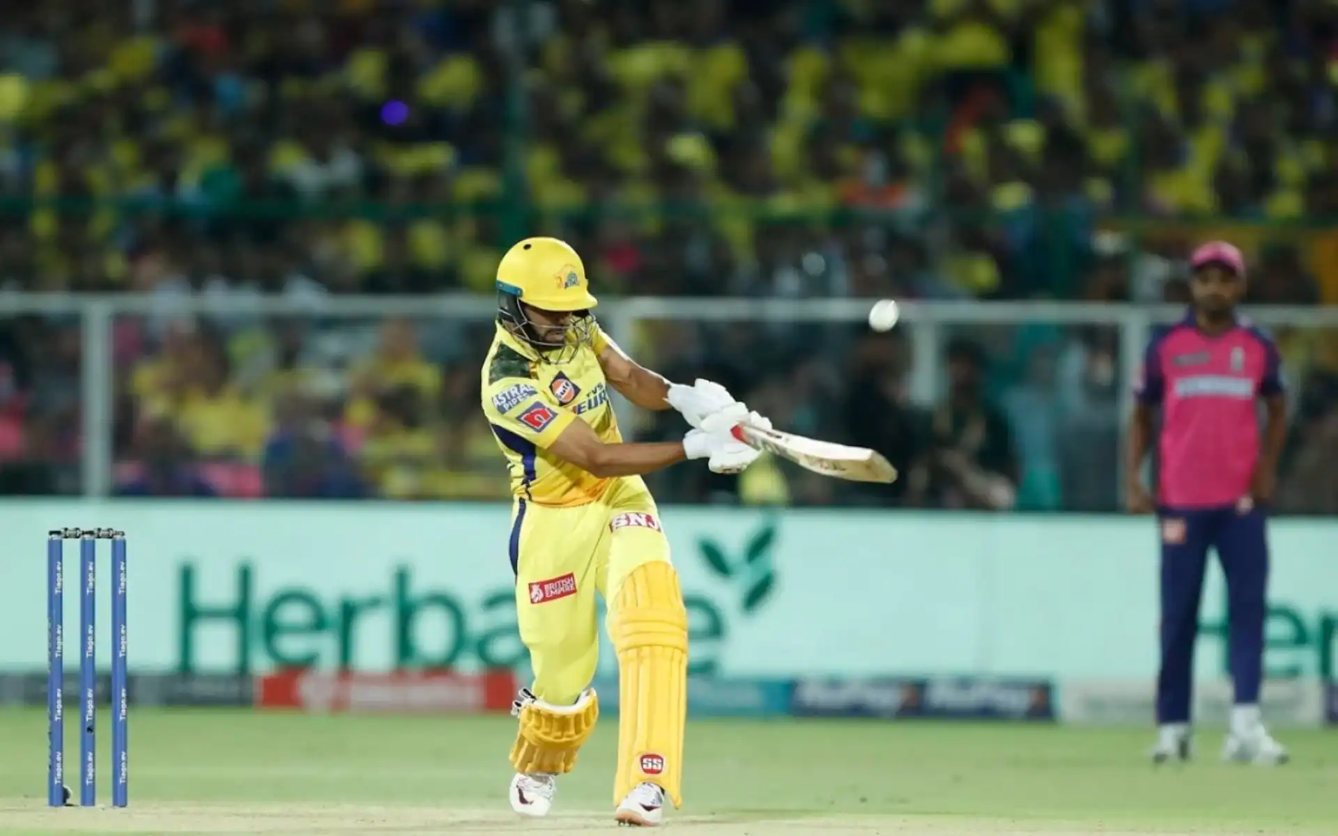 Ruturaj Gaikwad in action against Rajasthan Royals (BCCI)