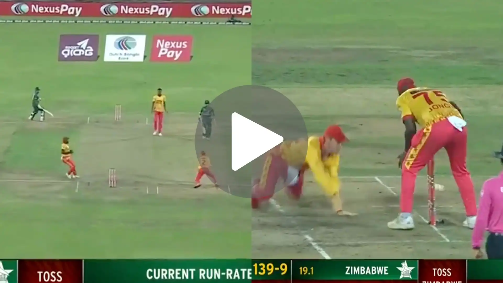 [Watch] CSK's Mustafizur Survives 2 Run Outs In A Ball As ZIM Commit Comedy Of Errors