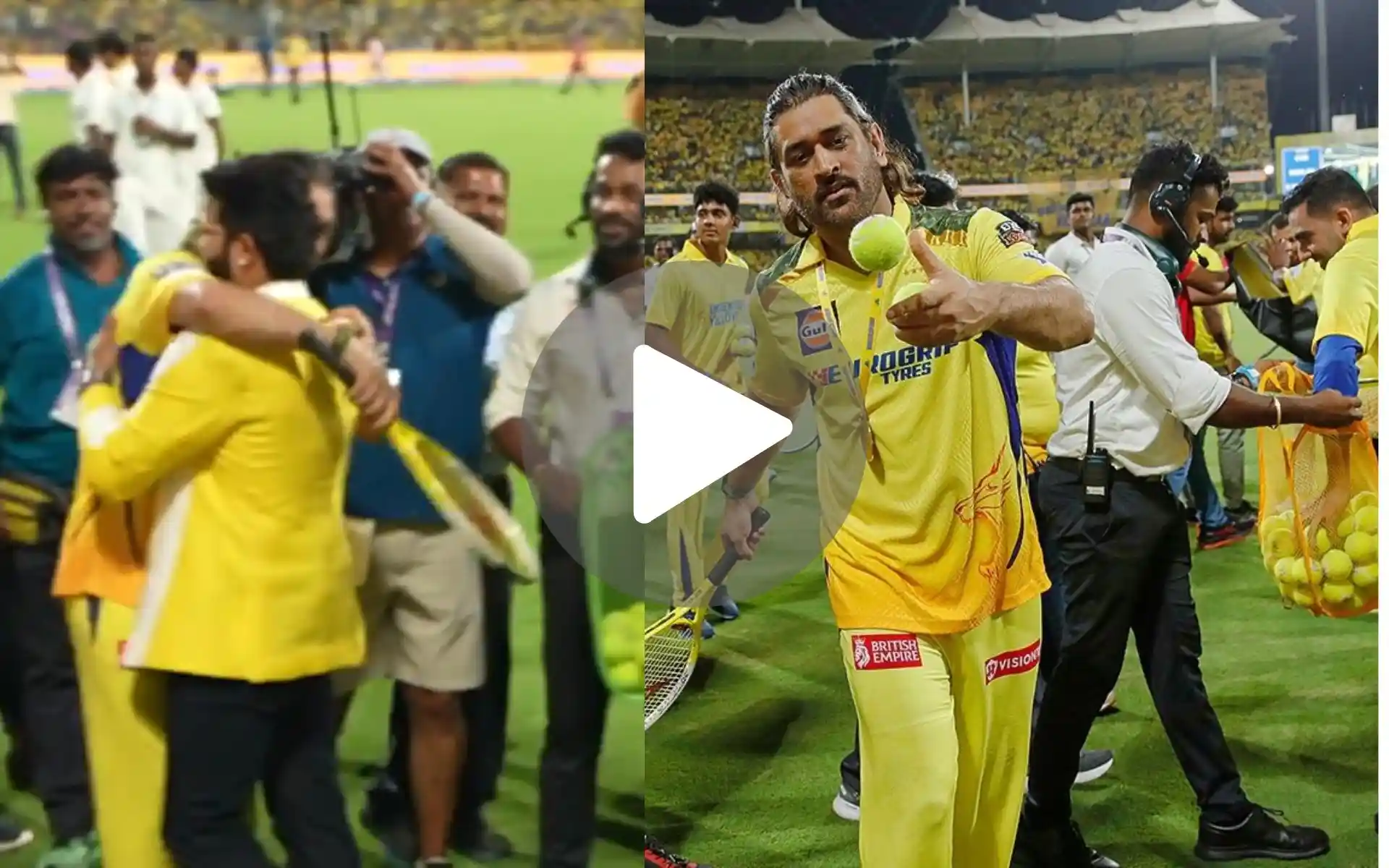 [Watch] Dhoni's Warm Hug To Suresh Raina During Emotional Lap Of Honour ...