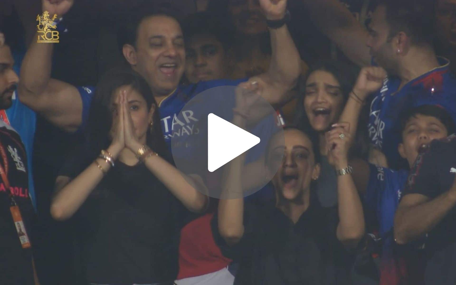 [Watch] Anushka Sharma's Adorable Namaste Celebration For Kohli After RCB's Win Vs DC