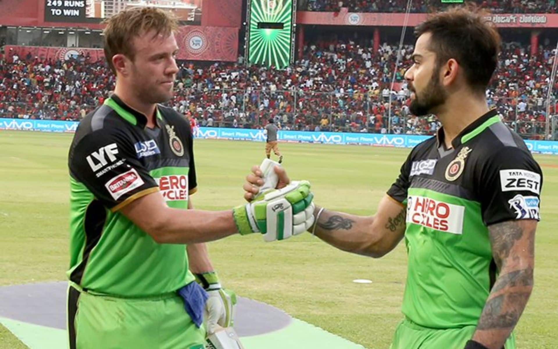 Kohli, De Villiers after record partnership in IPL 2016 (X.com)