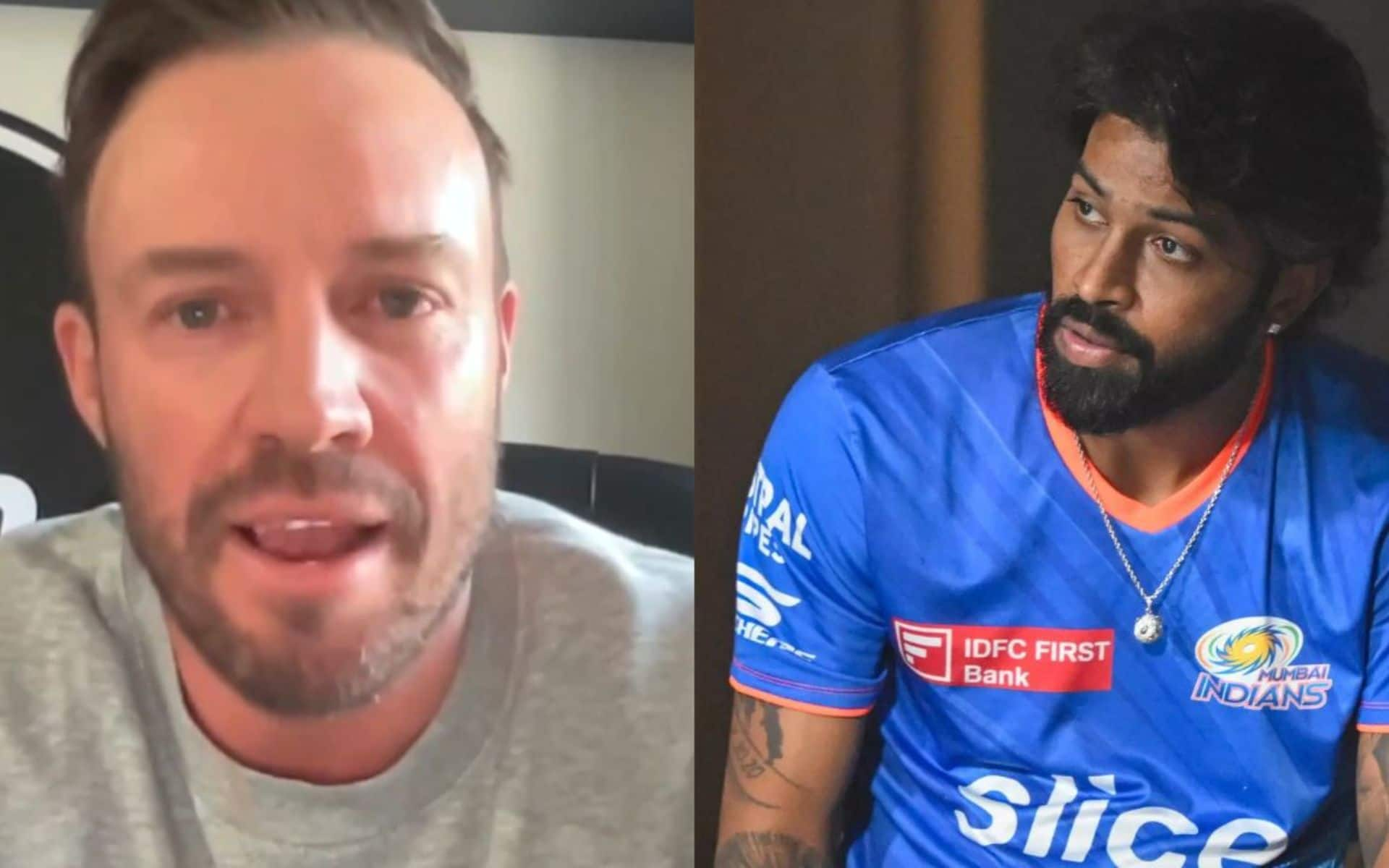 AB de Villiers recently a made statement on Pandya's captaincy (x.com)