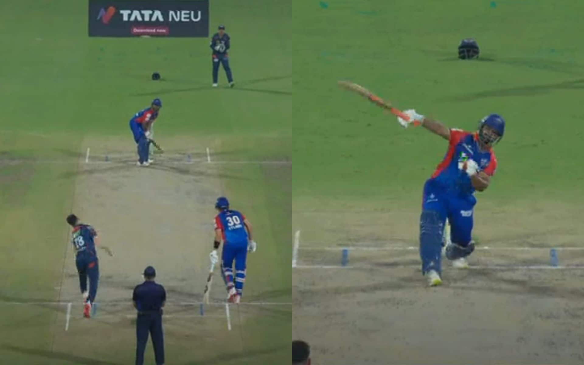 Rishabh Pant falls to Naveen-ul-Haq (X.com)