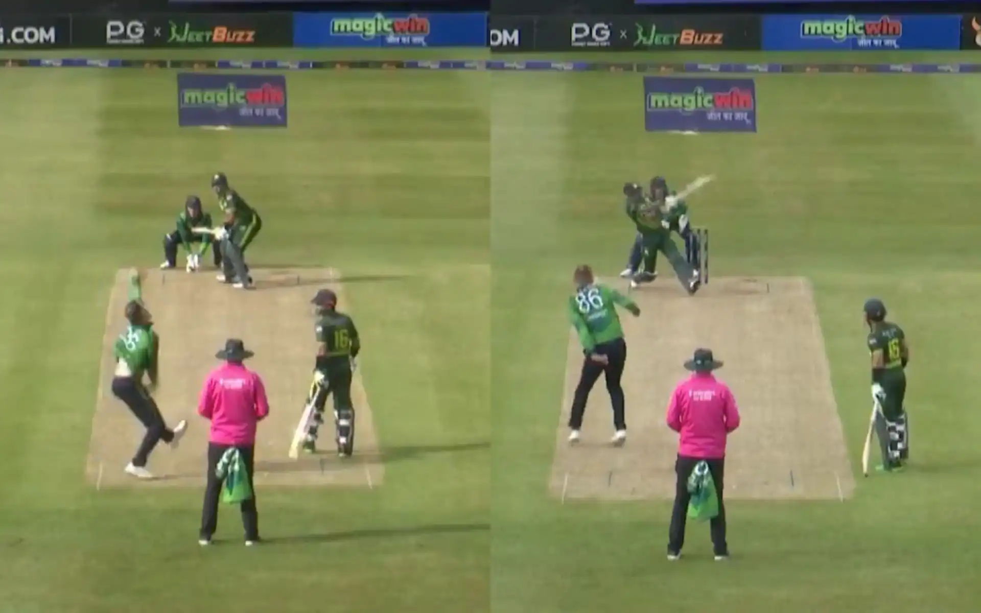 Babar Azam smashing Ben White (X.com)