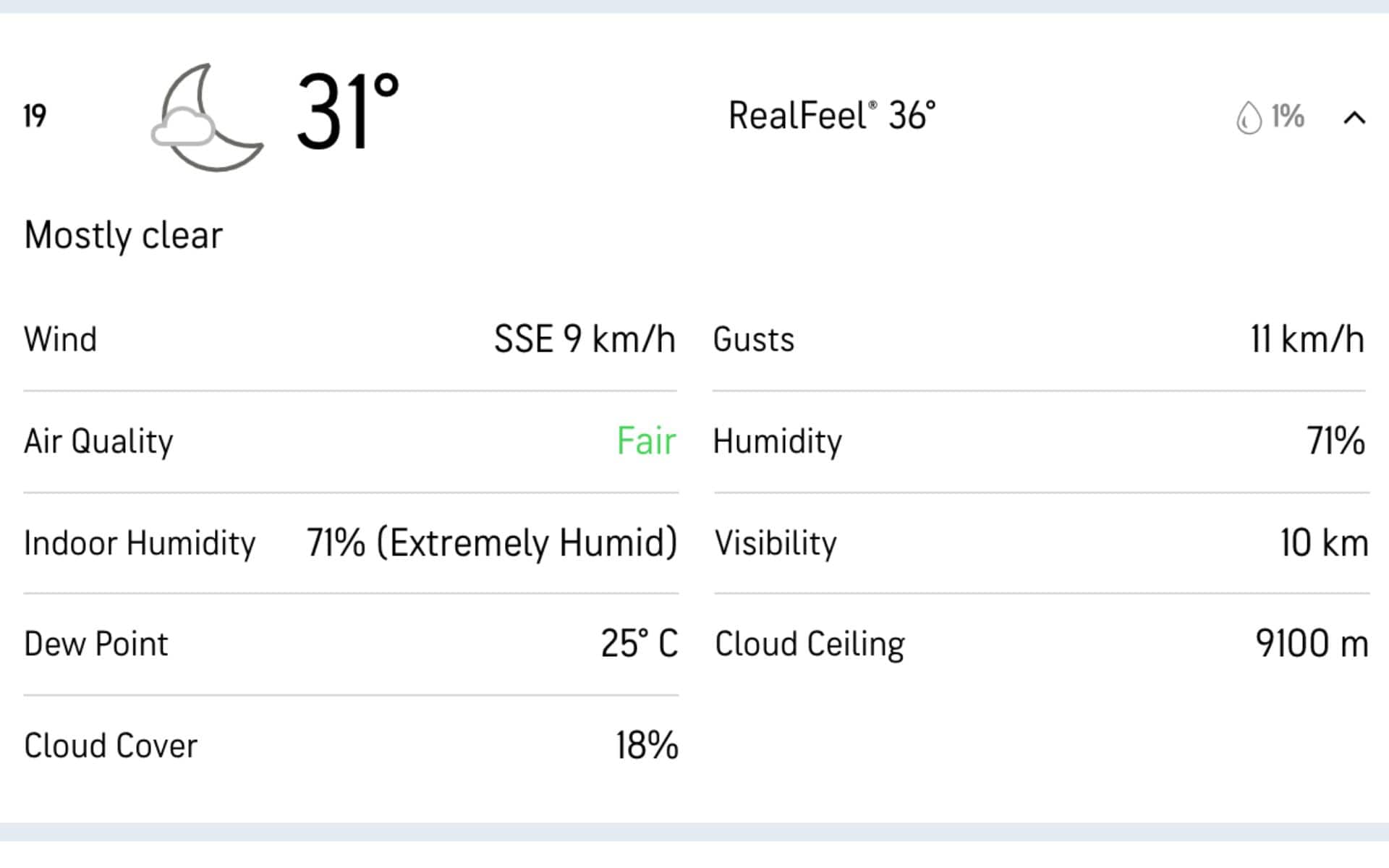 Weather Report for RR Vs PBKS IPL 2024 Match (Accuweather.com)