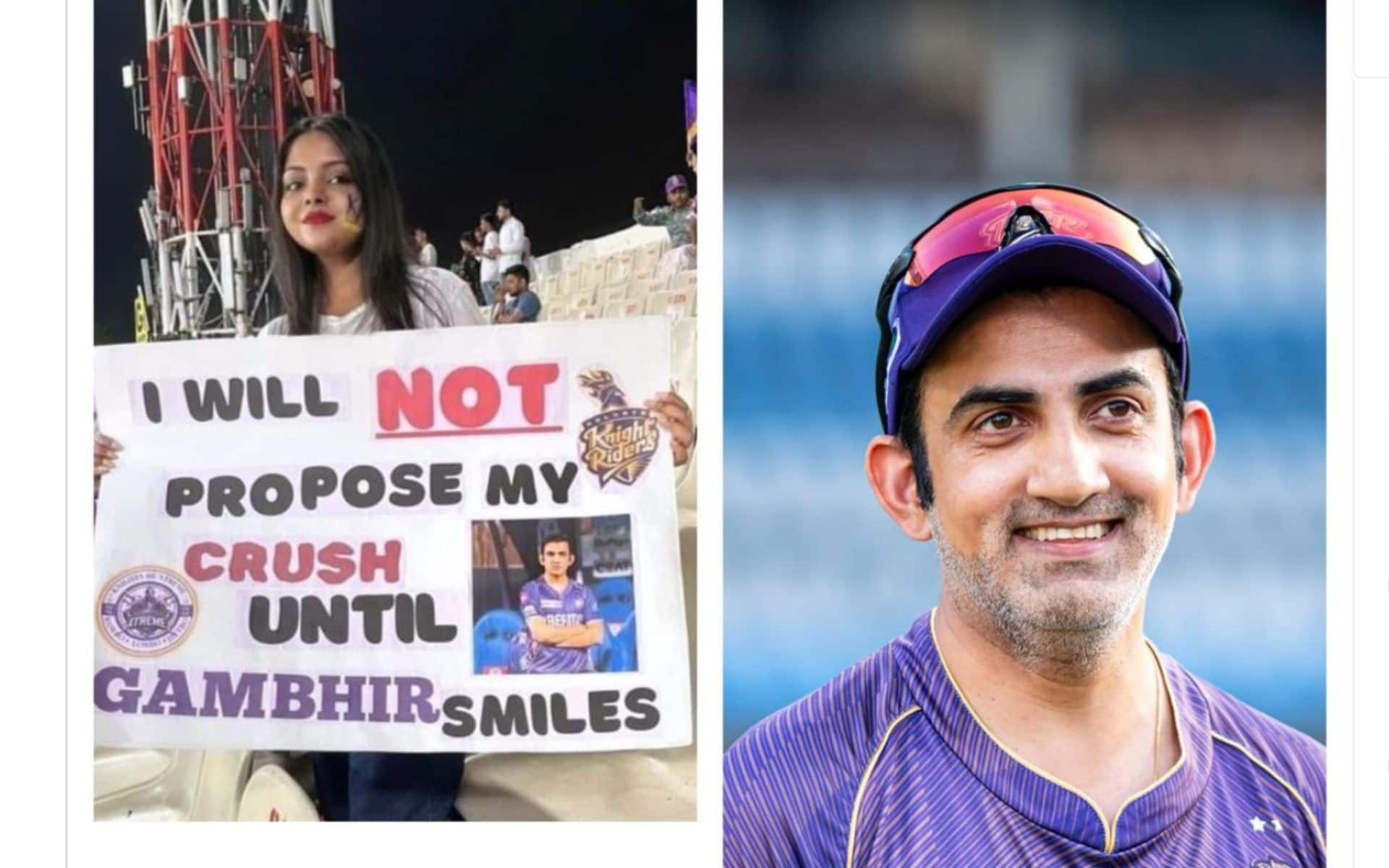 Message from Gambhir's fan girl [X]