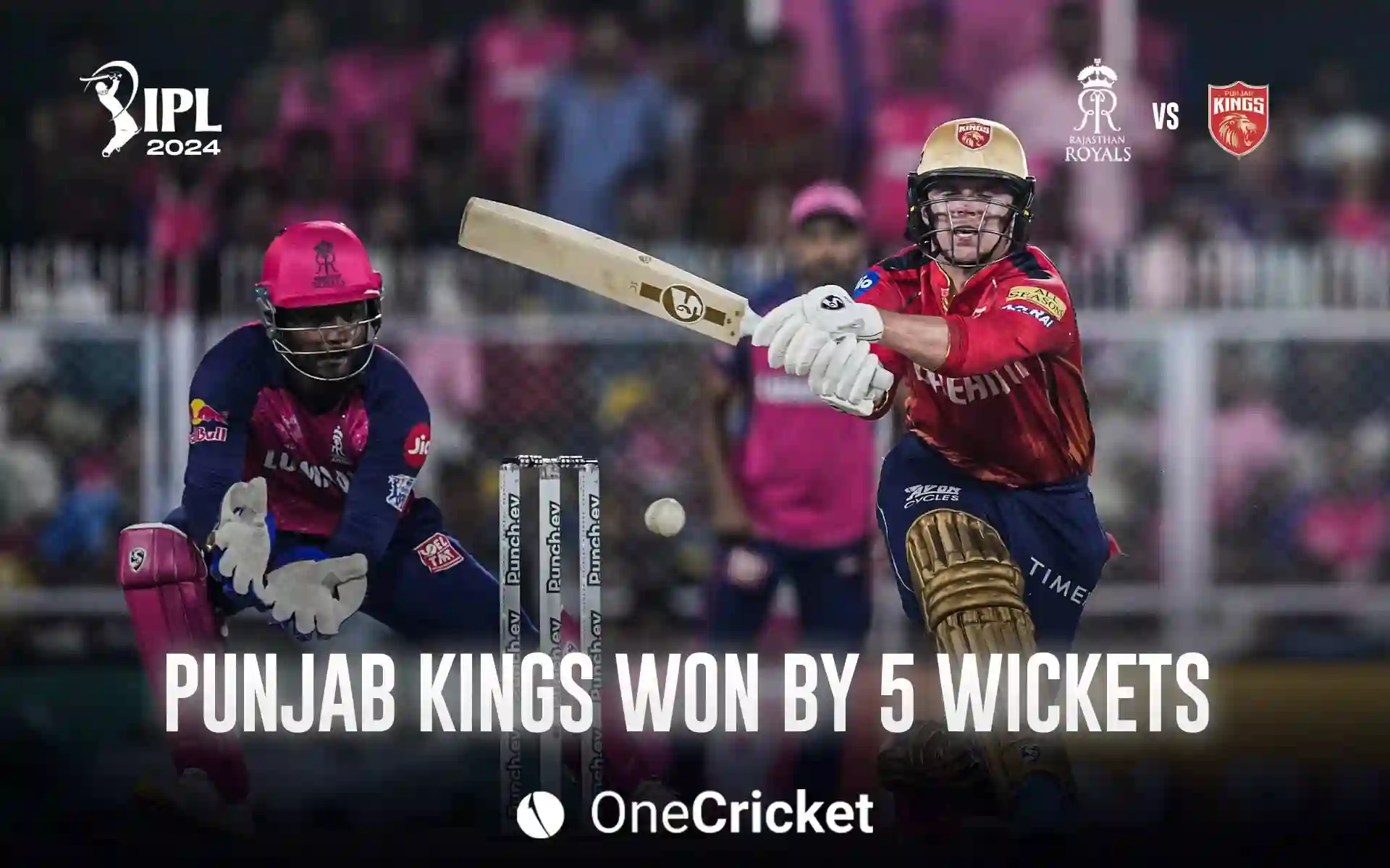 PBKS win by 5 wickets (One Cricket)

