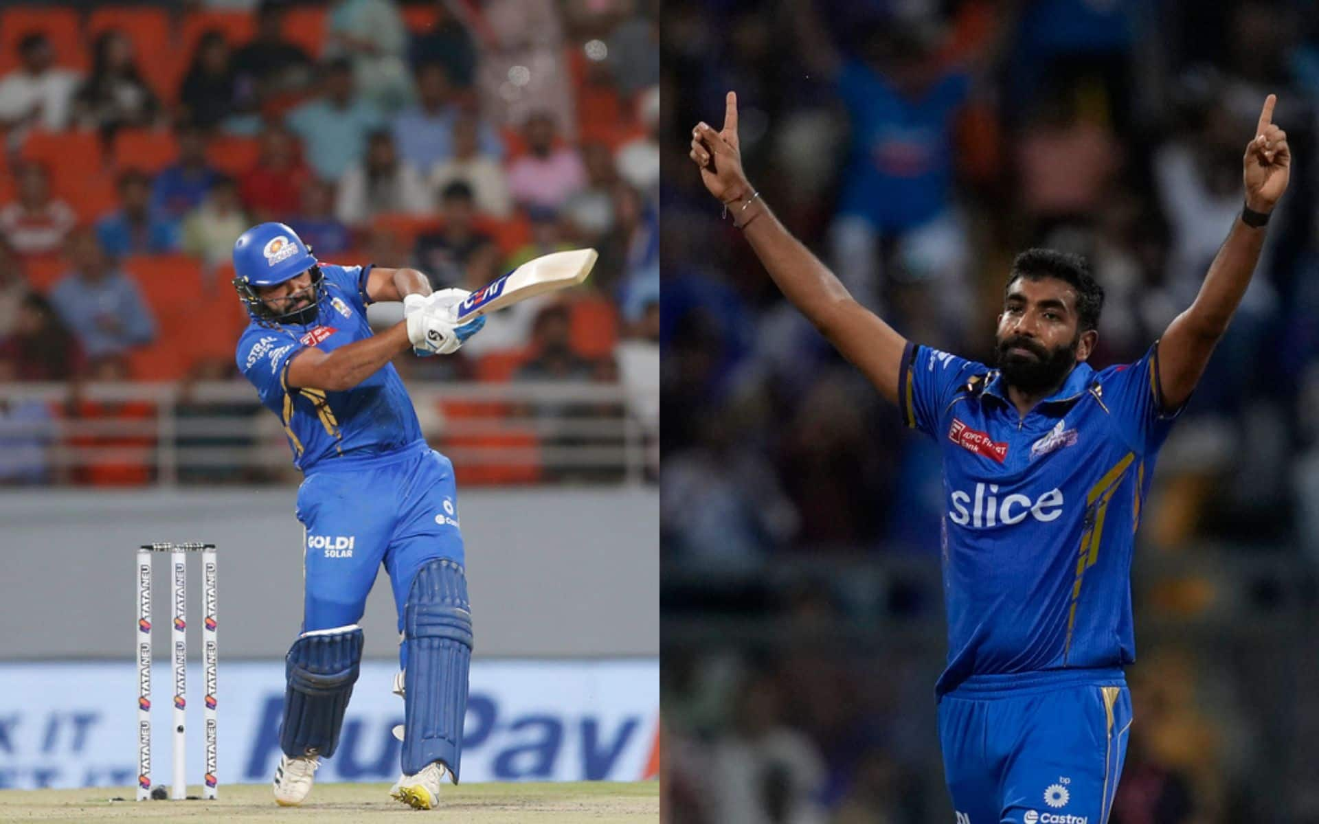 Rohit Sharma and Jasprit Bumrah could be effective for MI in the match [AP Photos]