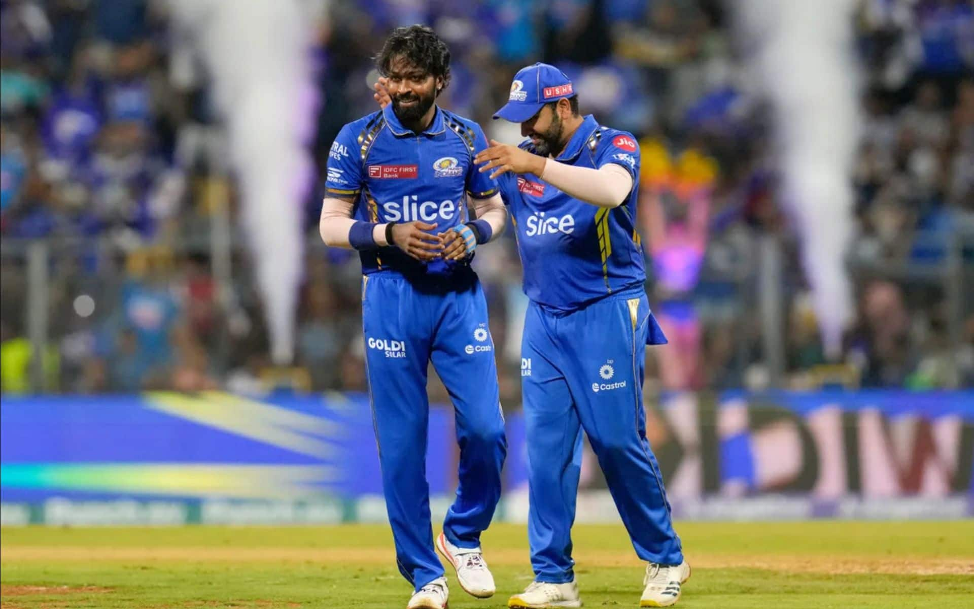 Rohit Sharma, Hardik Pandya together in IPL 2024 (BCCI)