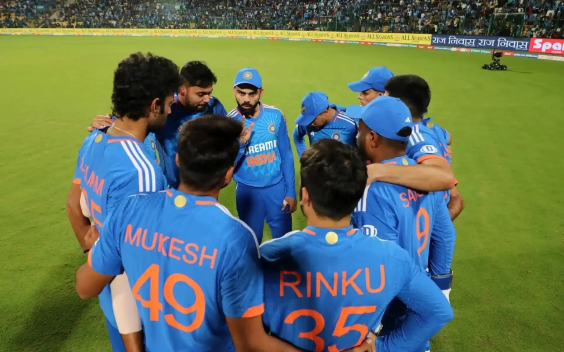Team India players during their home series against AFG in January 2024 (BCCI)