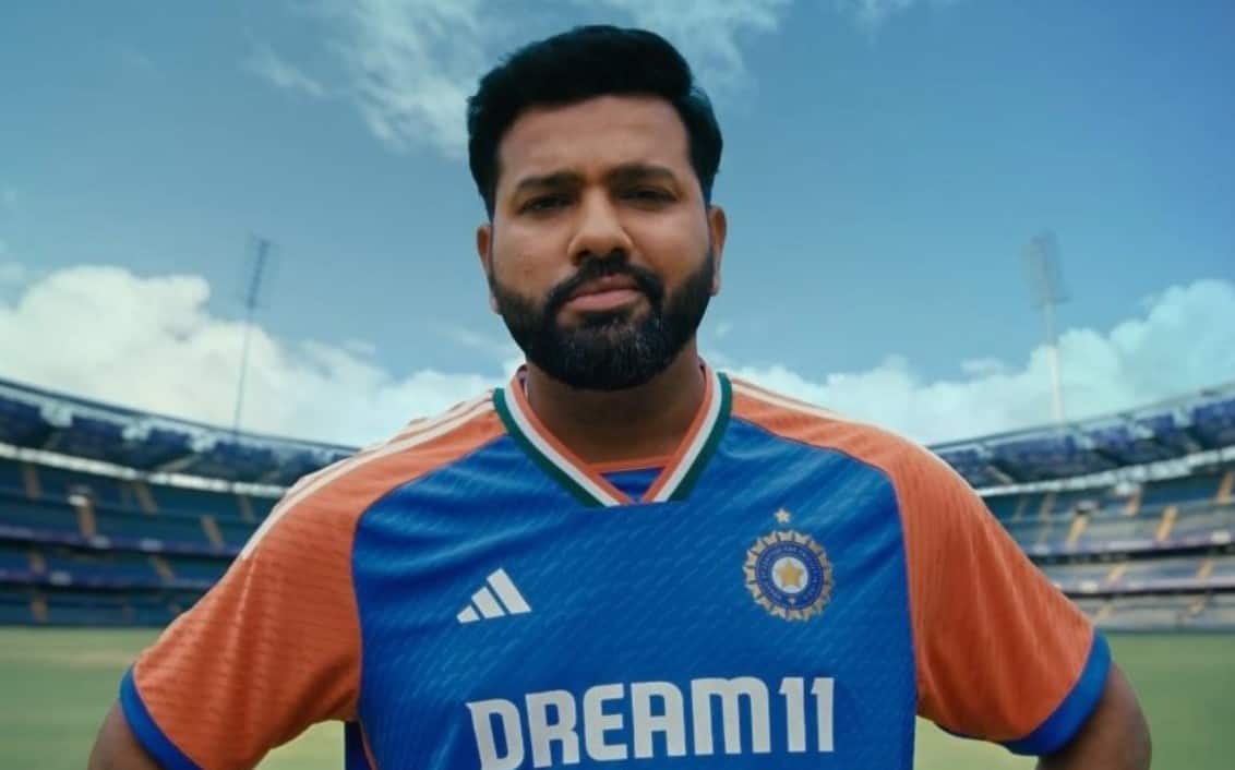 Captain Rohit Sharma in India's T20 Jersey for T20 World Cup 2024 (Twitter)