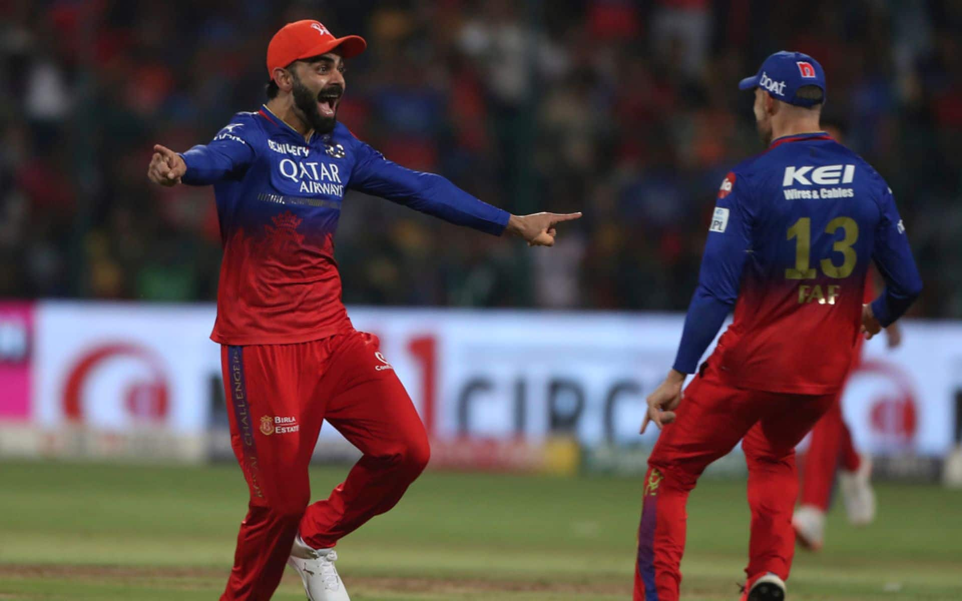 Kohli, Du Plessis celebrating RCB's roaring comeback (AP)