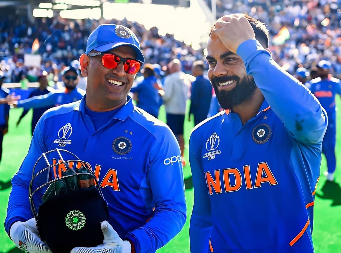 Dhoni and Kohli during 2019 WC [X]