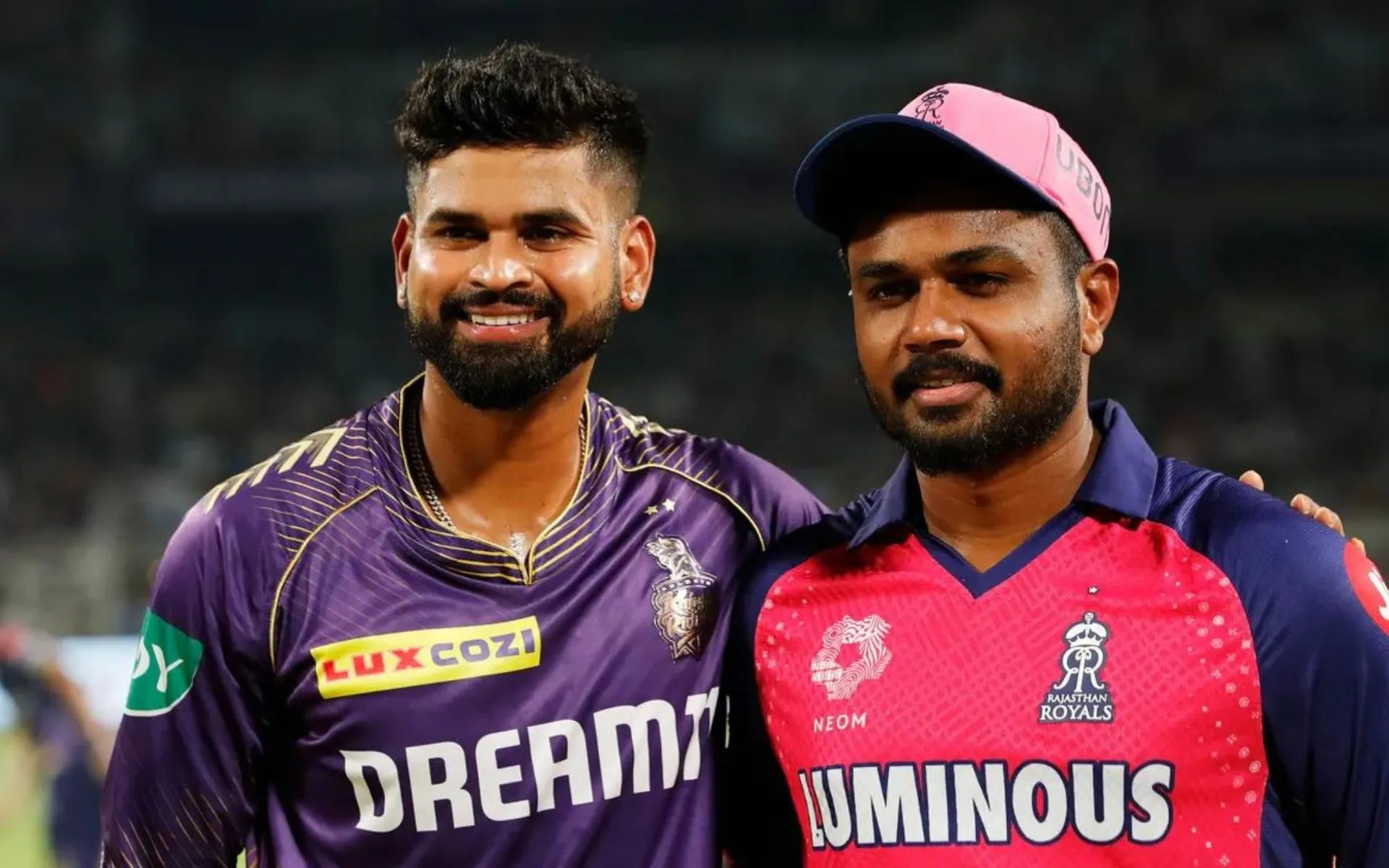 Shreyas Iyer and Sanju Samson during toss in IPL 2024 [iplt20.com]