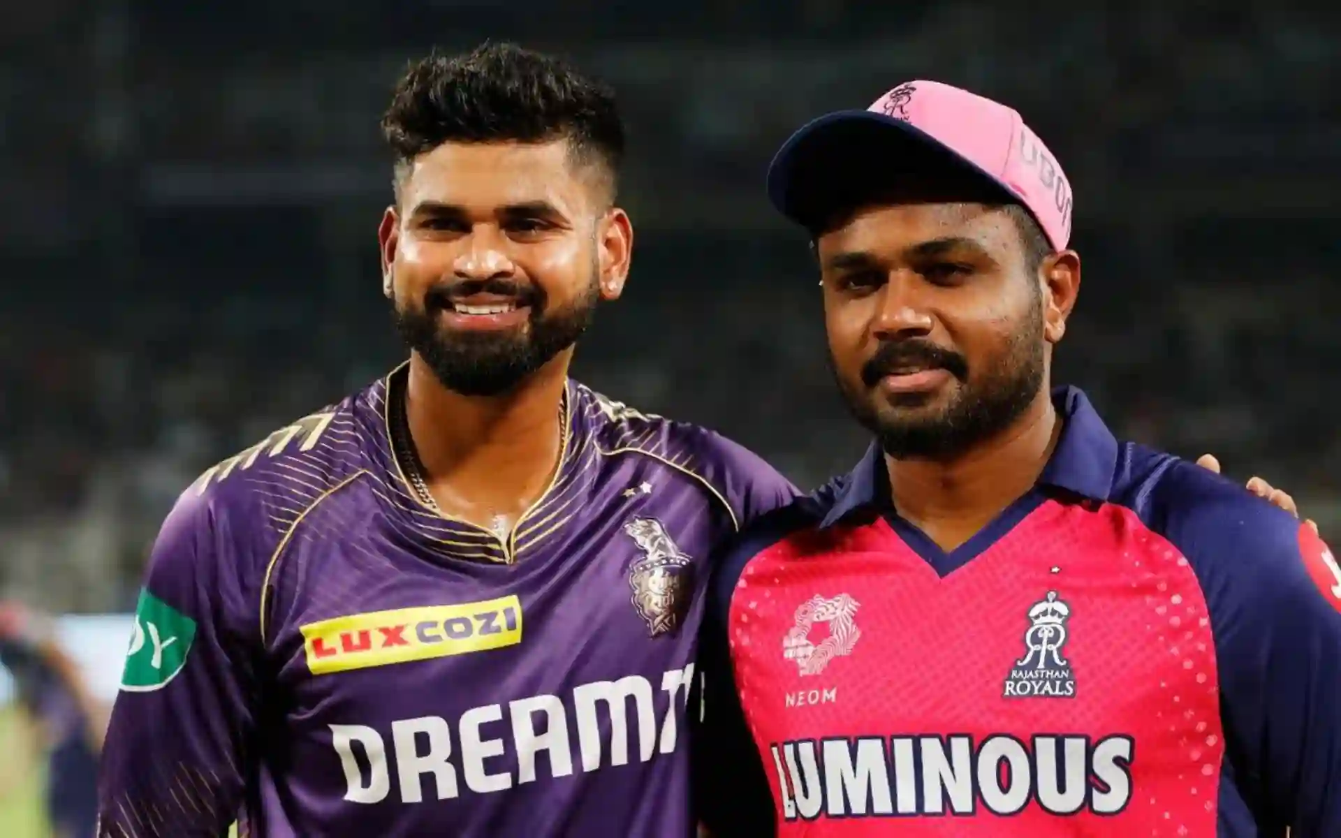 Shreyas Iyer and Sanju Samson during toss in IPL 2024 [iplt20.com]