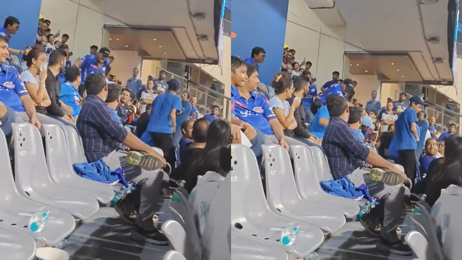 An MI fan lost his cool during IPL game vs LSG [X.com]
