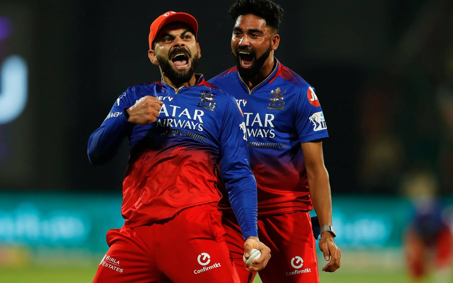 Virat Kohli celebration after taking Mitchell's catch (X.com)