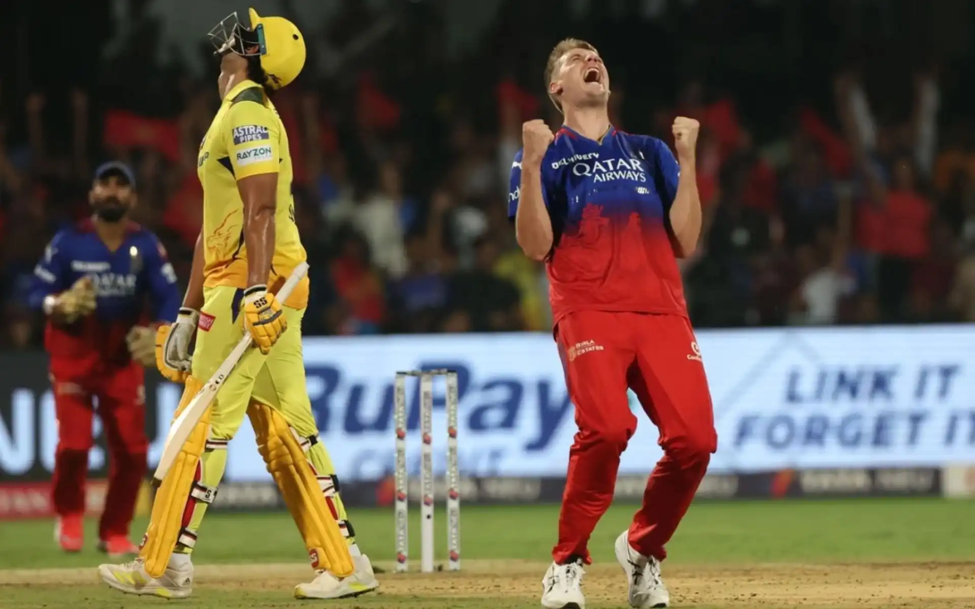 Cameron Green celebrating a CSK wicket (BCCI)