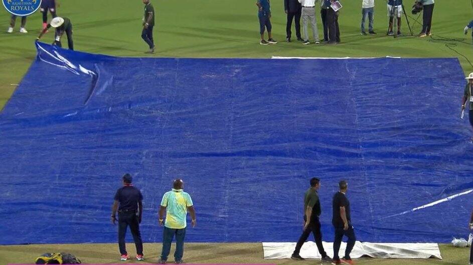 Toss delayed due to rain [X.com]