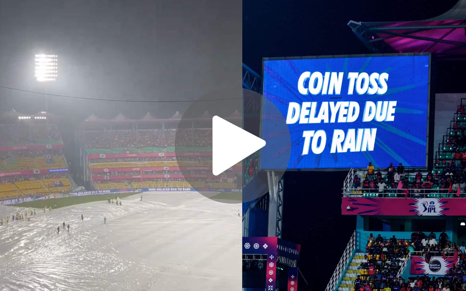 [Watch] RR Vs KKR To Be Washed Out? Rain Delays Toss In Guwahati