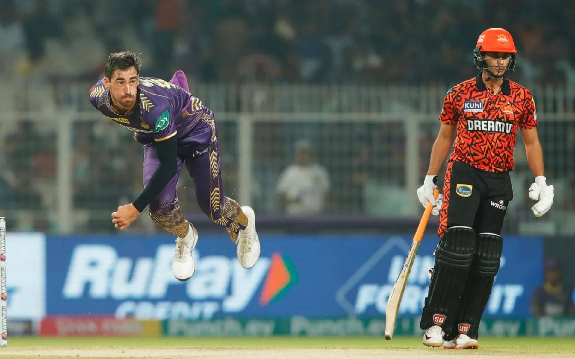 Mitchell Starc in action vs SRH in IPL 2024 (BCCI)