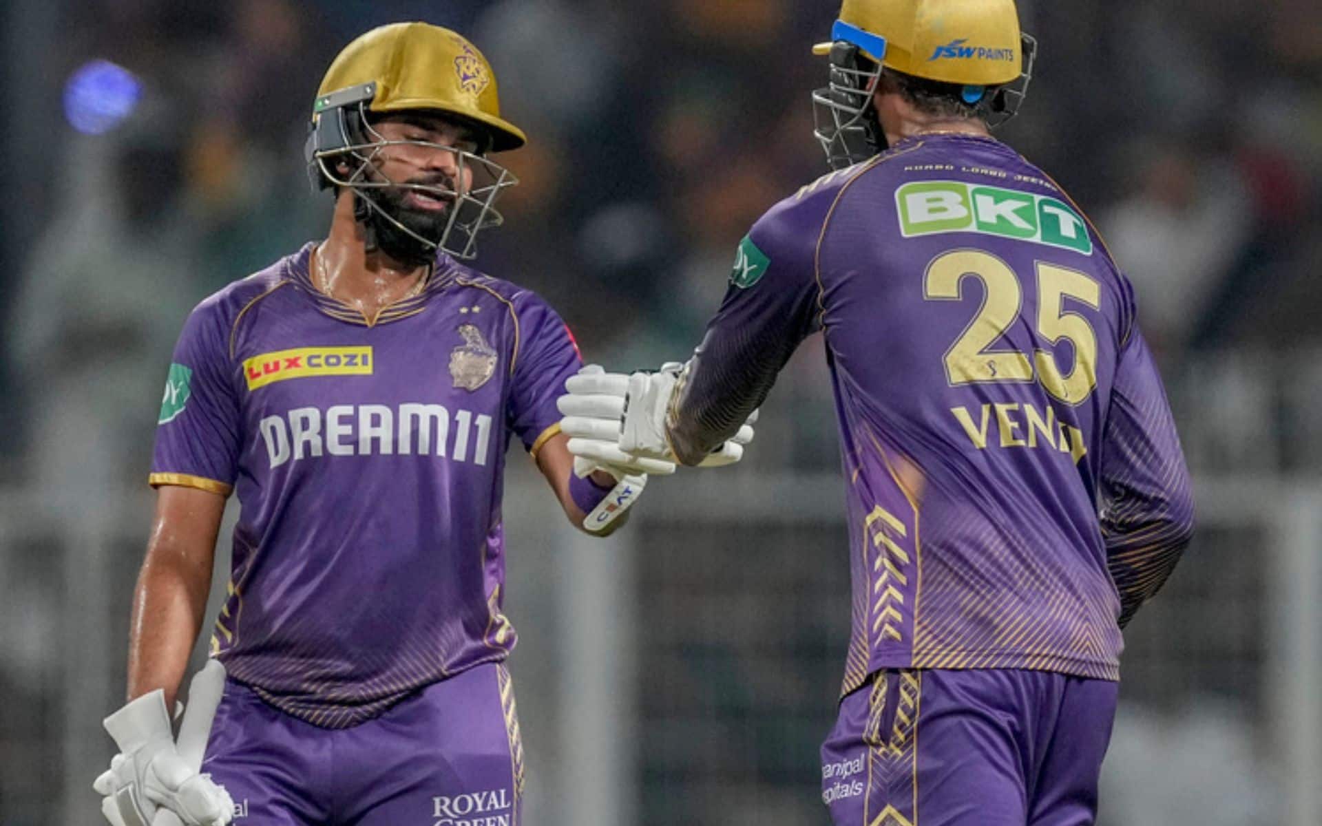 Shreyas Iyer and Venkatesh Iyer will be important to KKR's chances in the game [AP Photos]