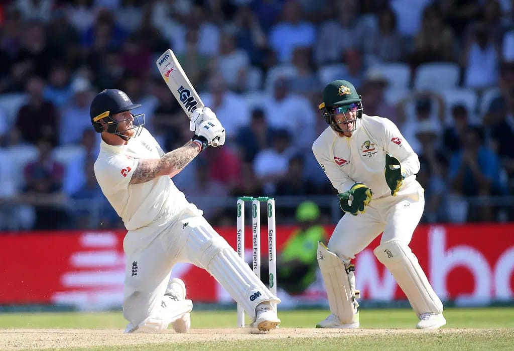 Stokes' audacious six off Lyon's bowling during 2019 Ashes (x.com)