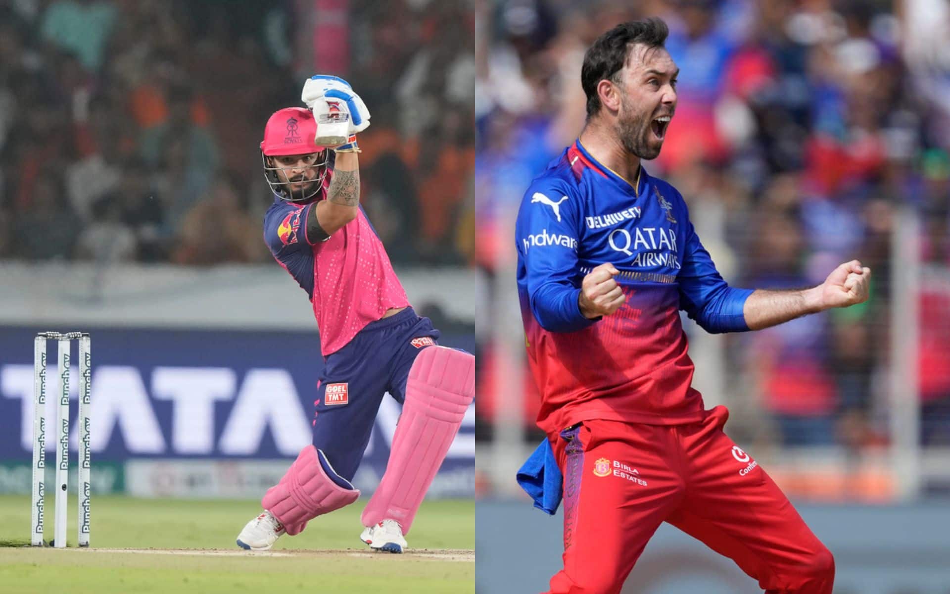 Riyan Parag and Glenn Maxwell could be crucial to their teams chances in the game [AP Photos] 