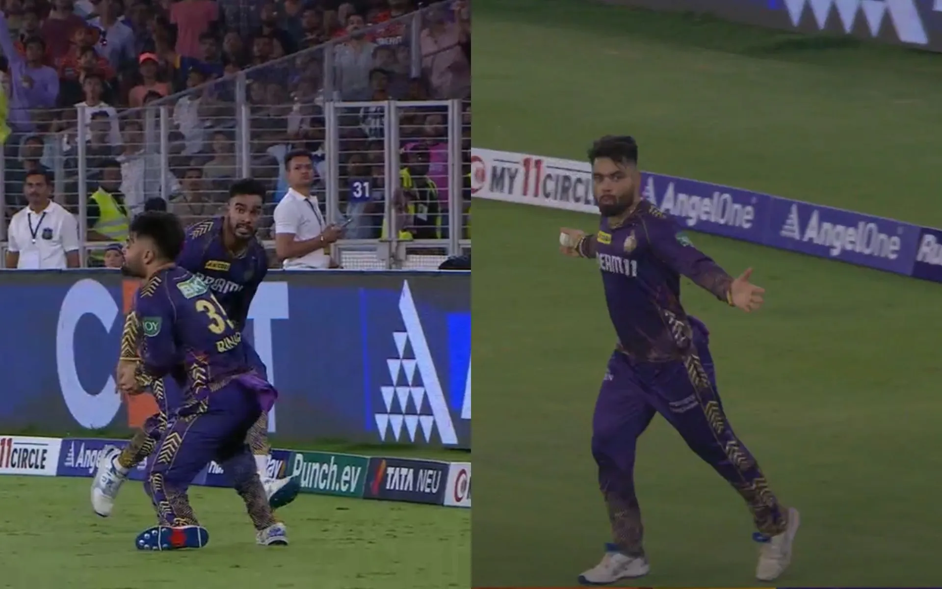 Rinku Singh celebrating like Rashid Khan (X.com)