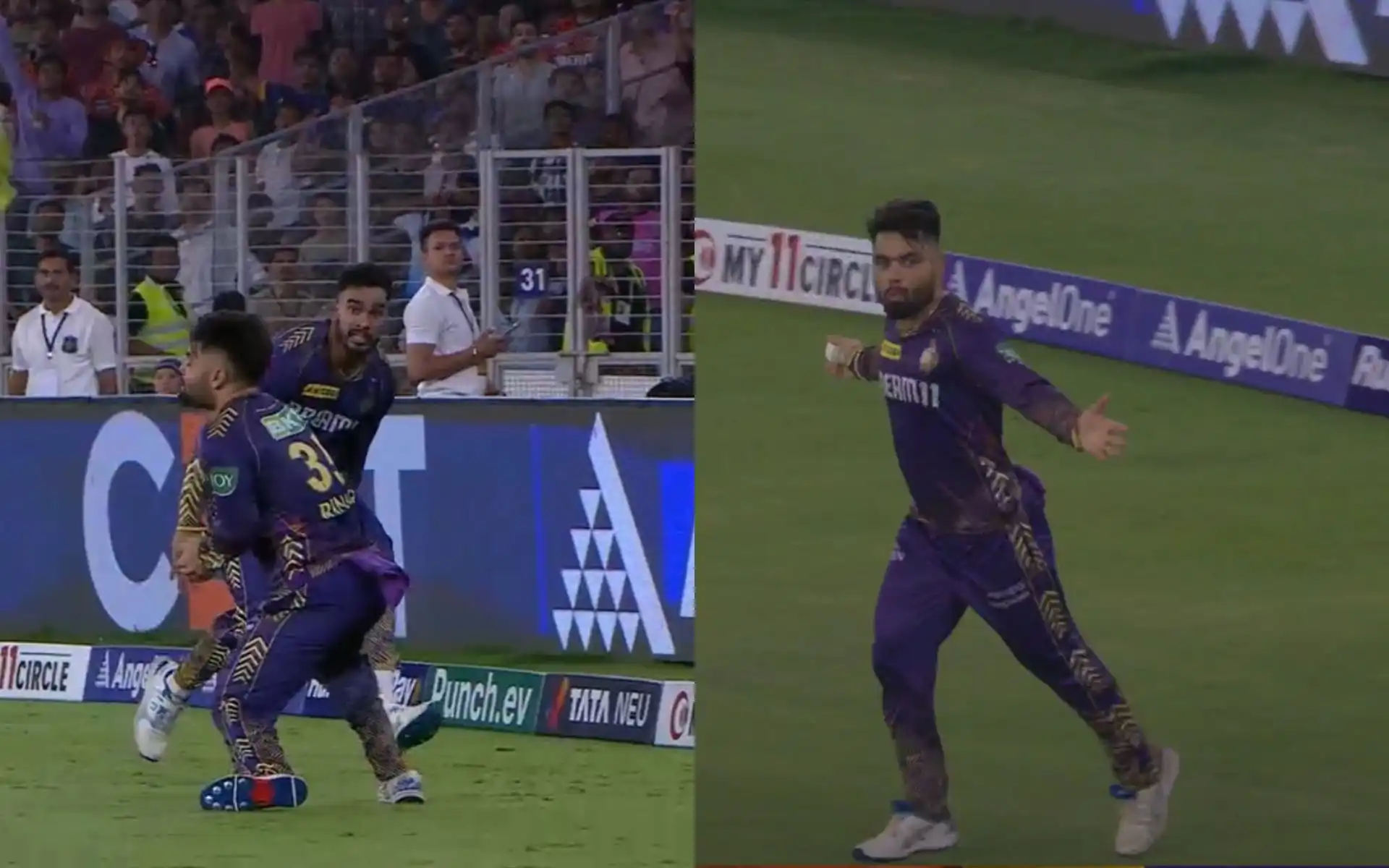 Rinku Singh celebrating like Rashid Khan (X.com)