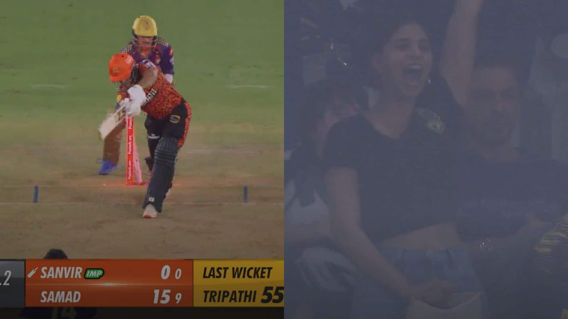 Suhana was pumped up after the dismissal [X.com]