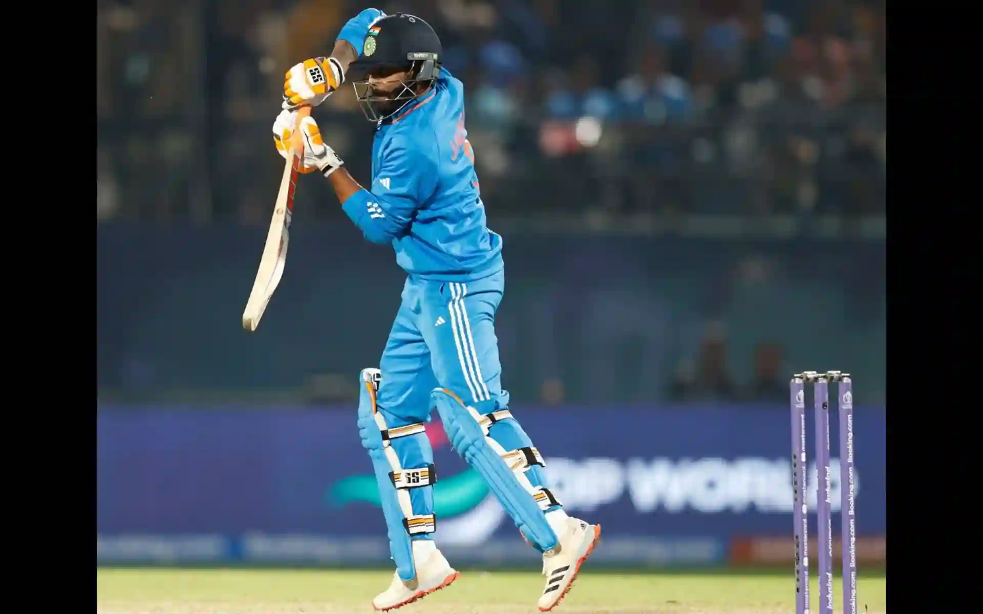 Ravindra Jadeja batting for India (X.com)