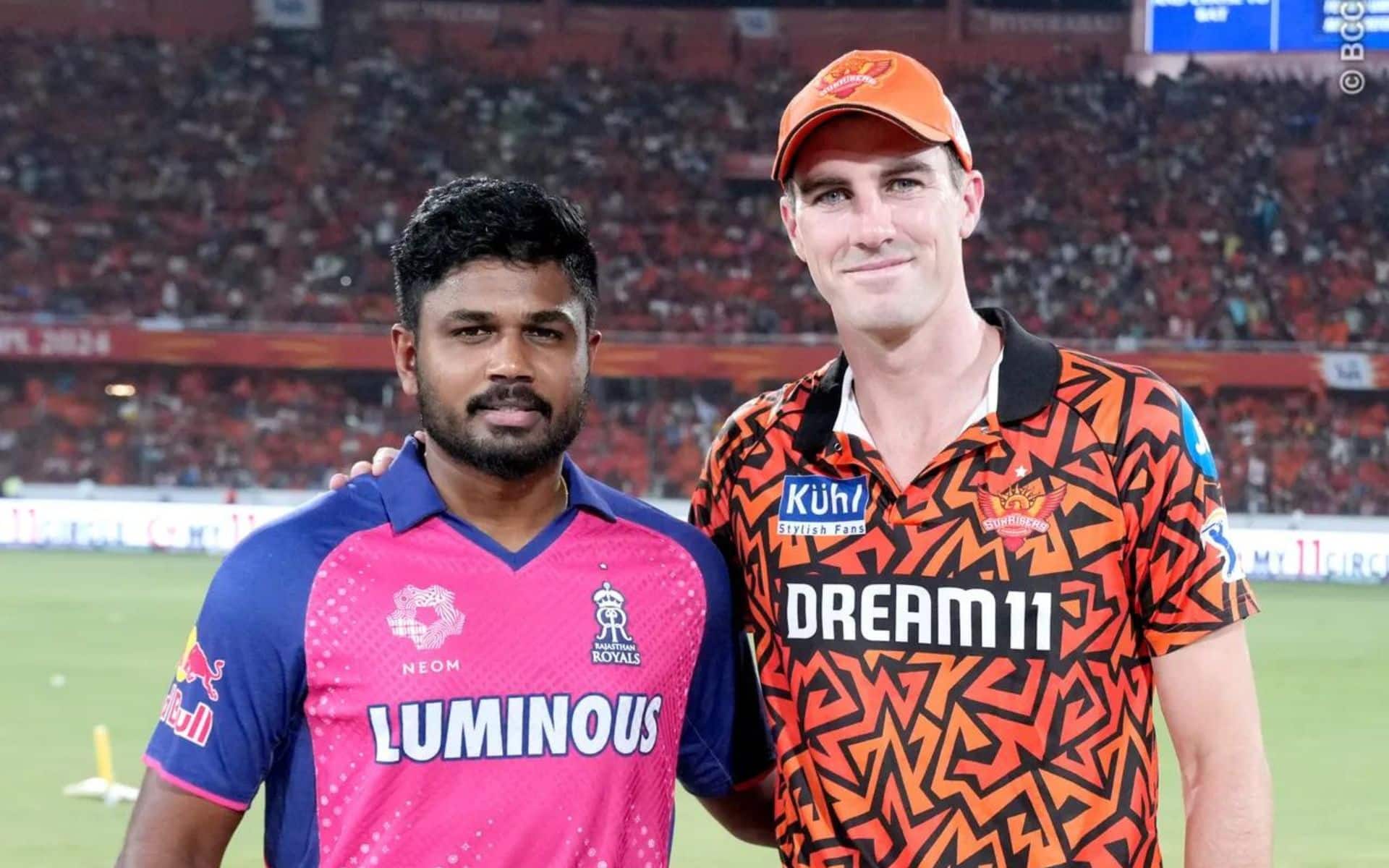 Sanju Samson and Pat Cummins in IPL 2024 (X.com)