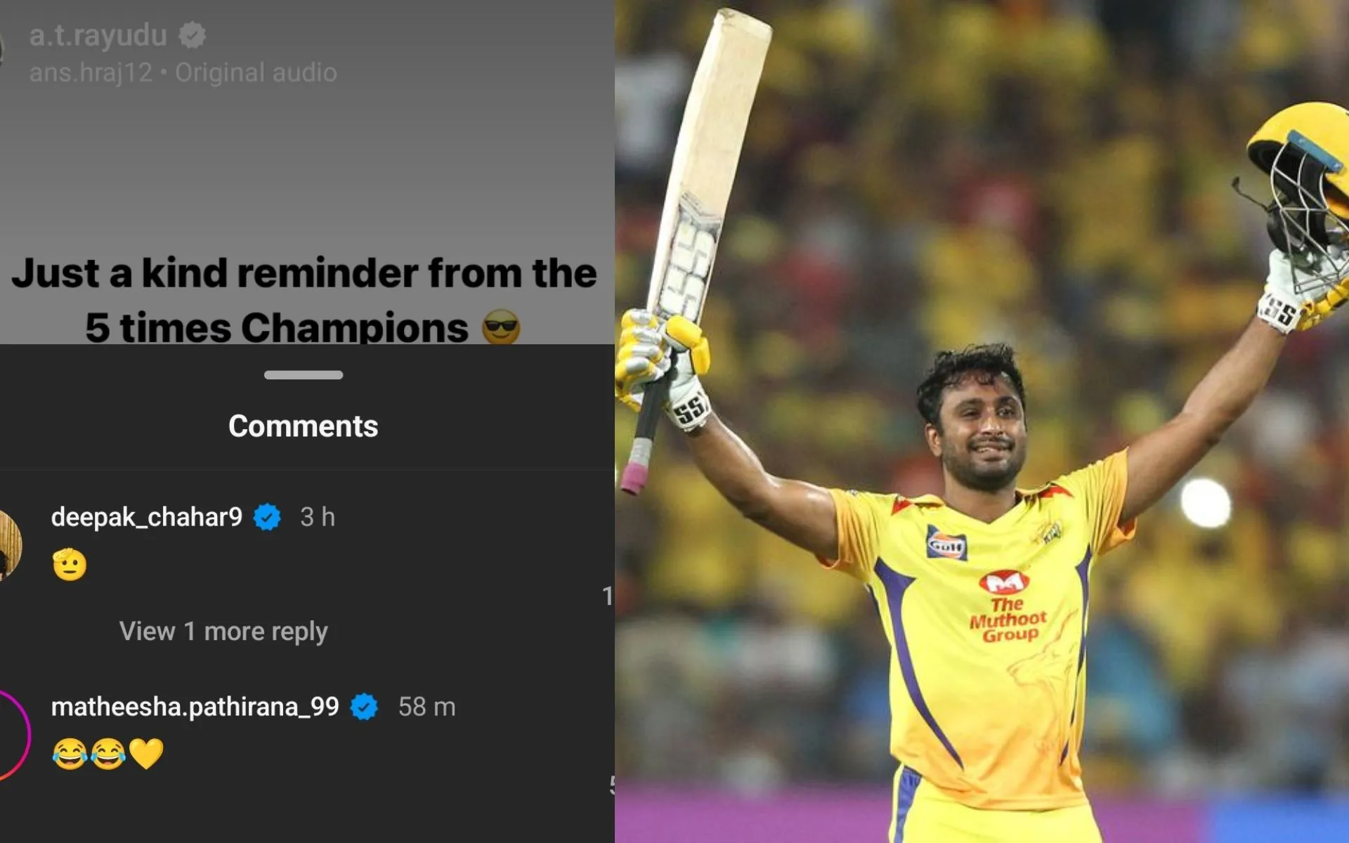 Rayudu has been mocking RCB since Wednesday's Eliminator (x.com)