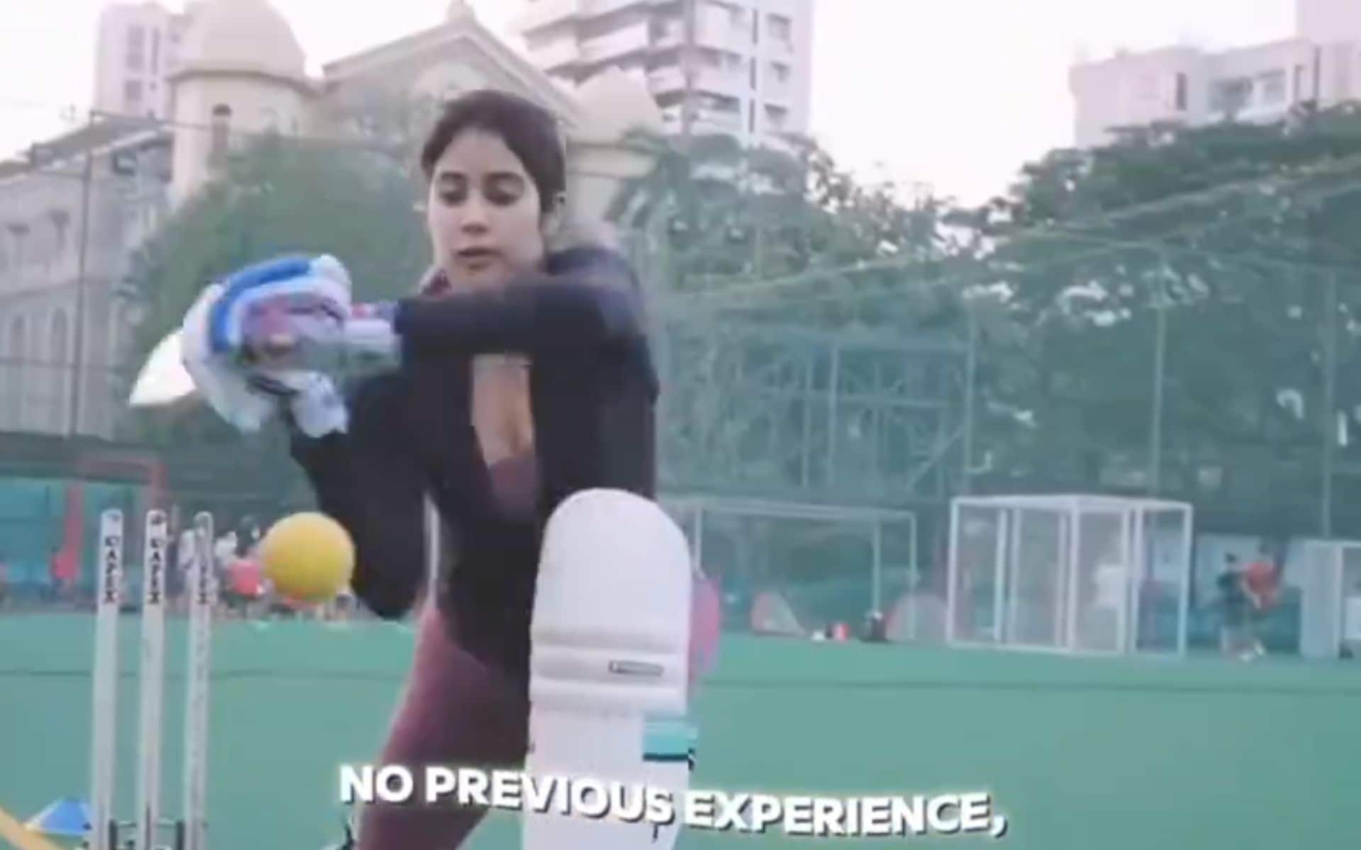 Janhvi Kapoor during practice for her movie [x.com]