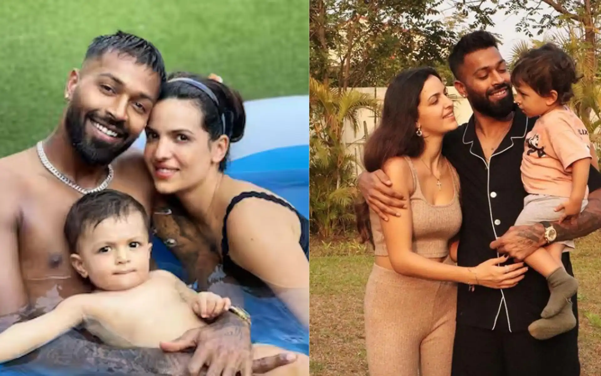 Hardik and Natasa with their son, Agastya Pandya (Instagram)
