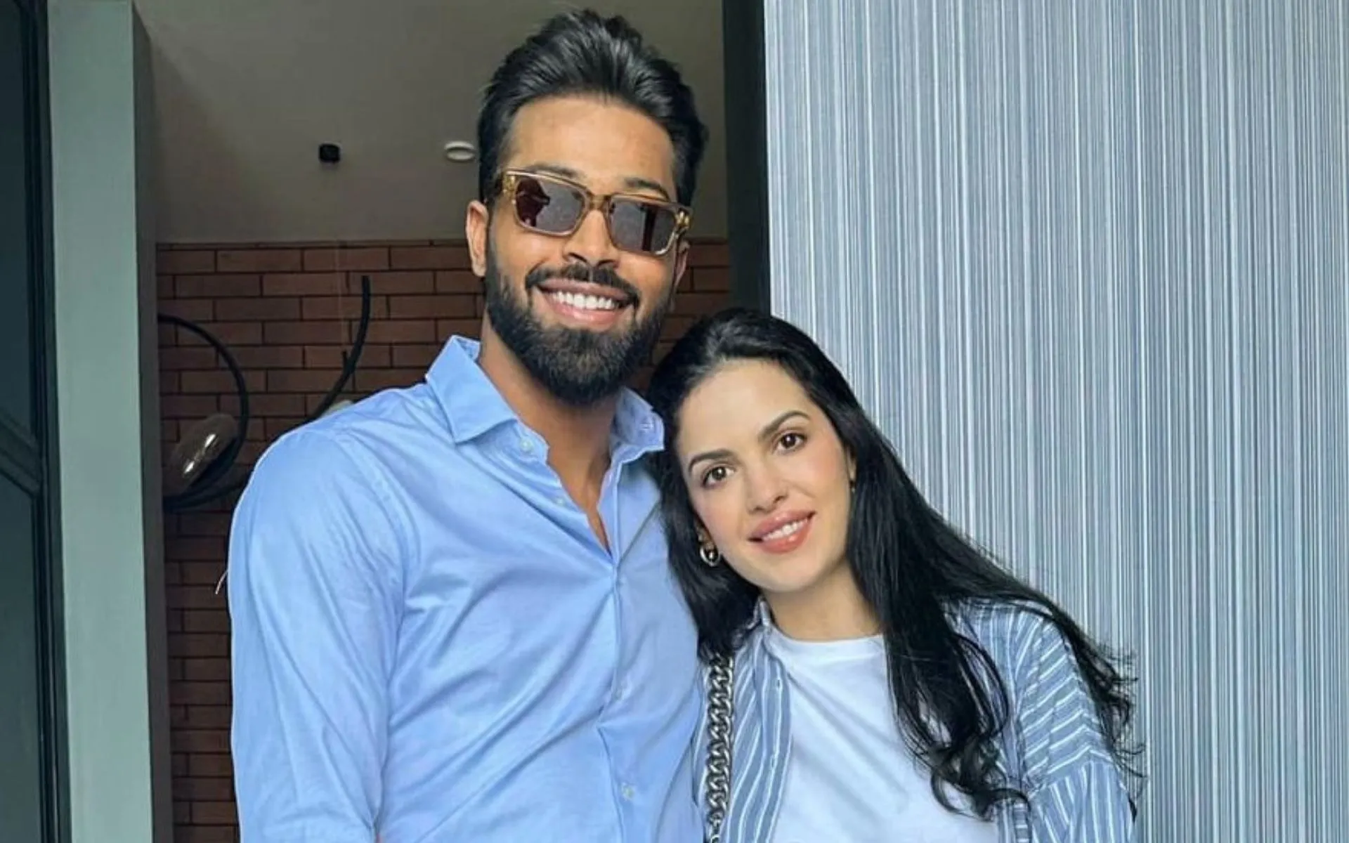 Hardik Pandya and wife Natasa Stankovic (x)