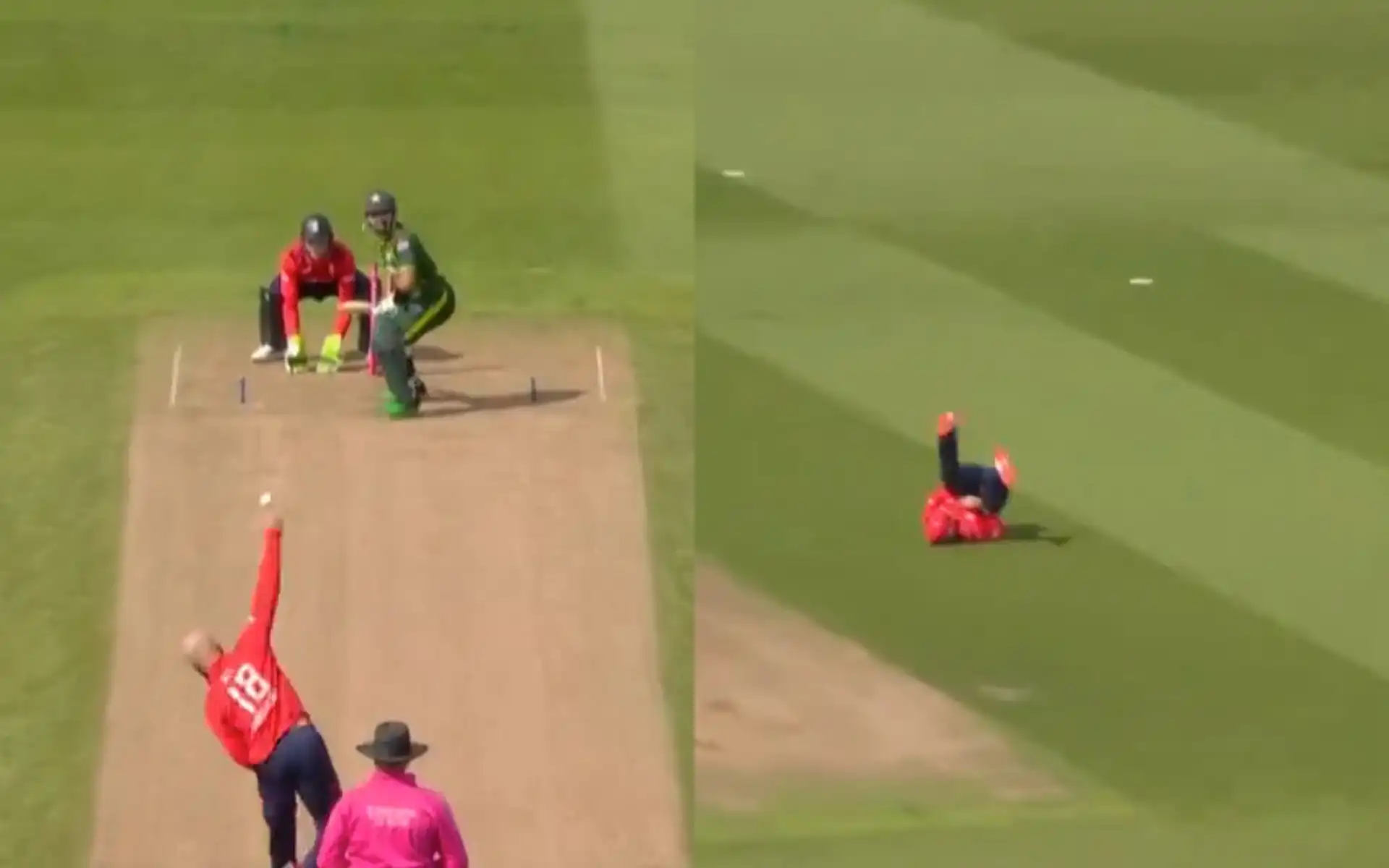 Rizwan falls for a three-ball duck to Moeen Ali (x.com)