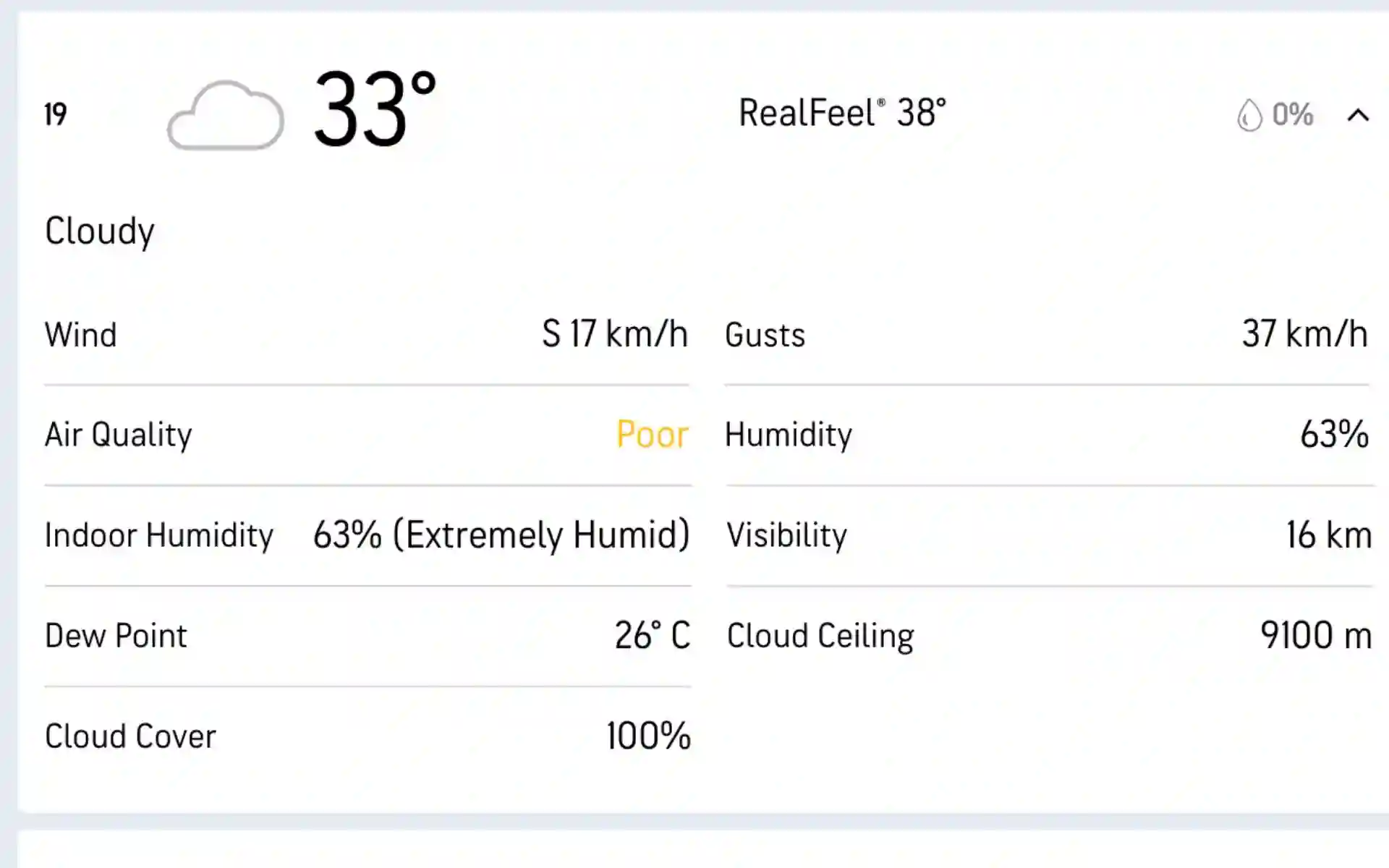 Weather Report For KKR Vs SRH (Accuweather.com)