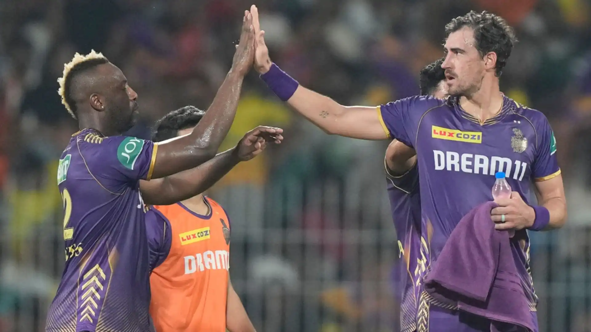 Starc got the prized wicket of Tripathi [AP]