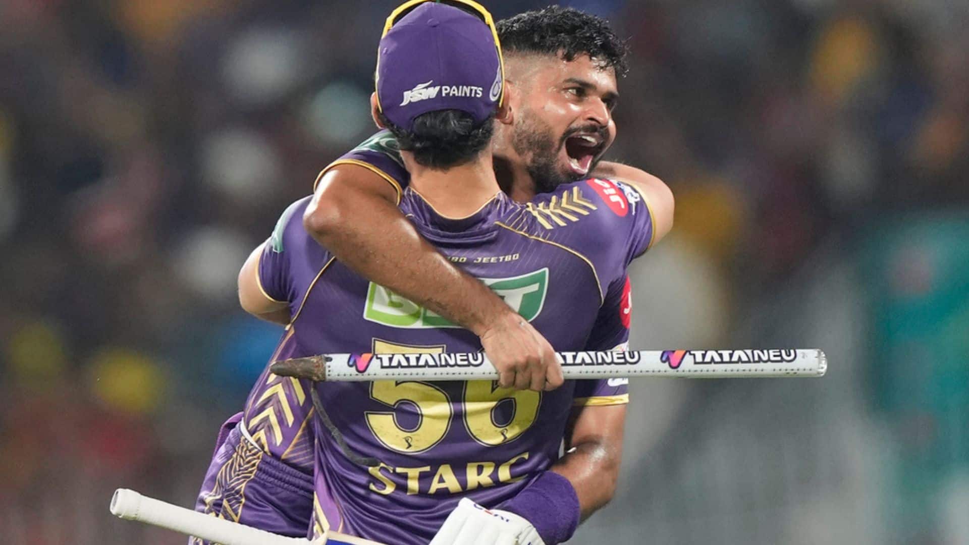 Iyer was ecstatic after the victory [AP]