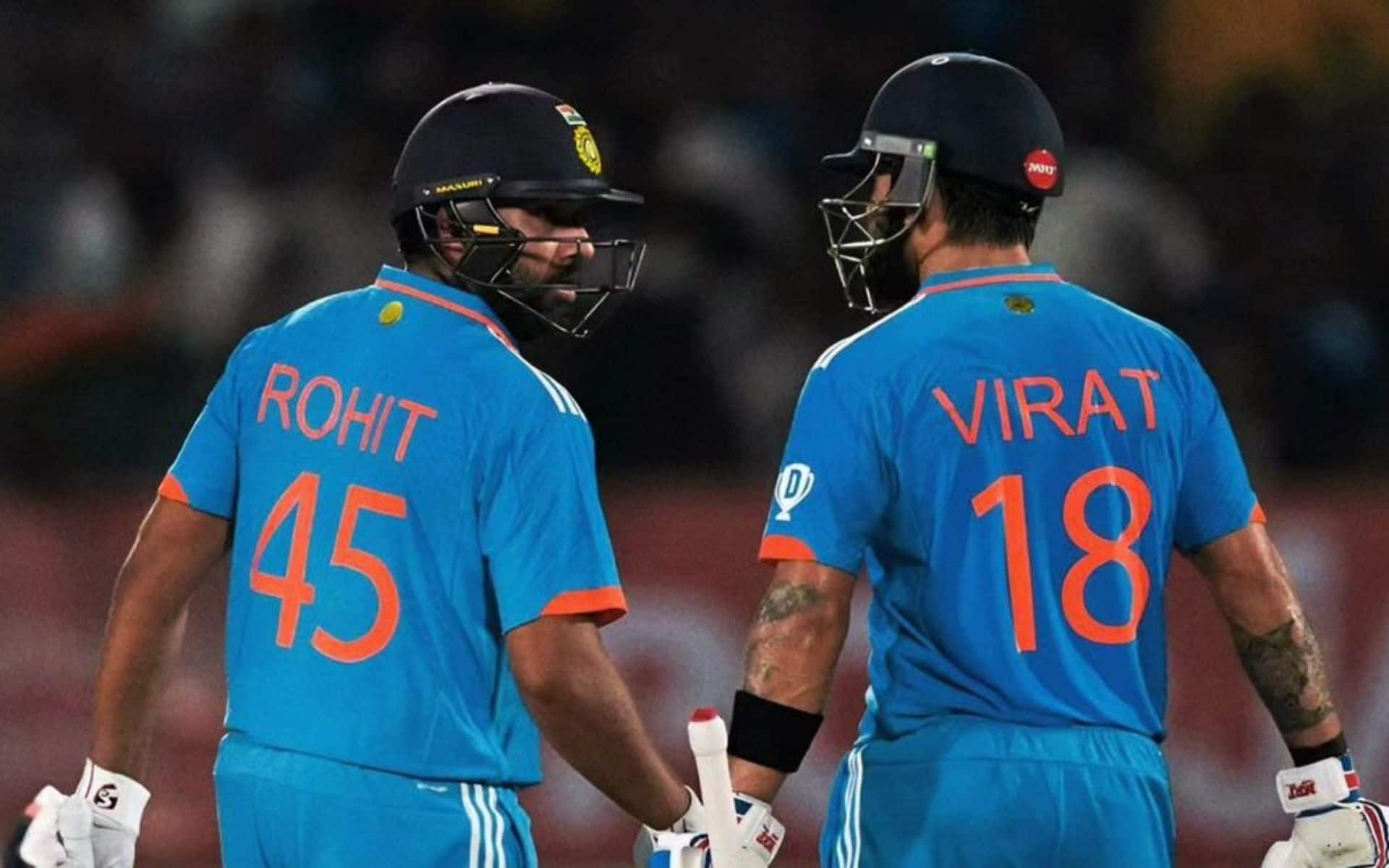 Rohit Sharma and Virat Kohli in World Cup 2023 (X.com)